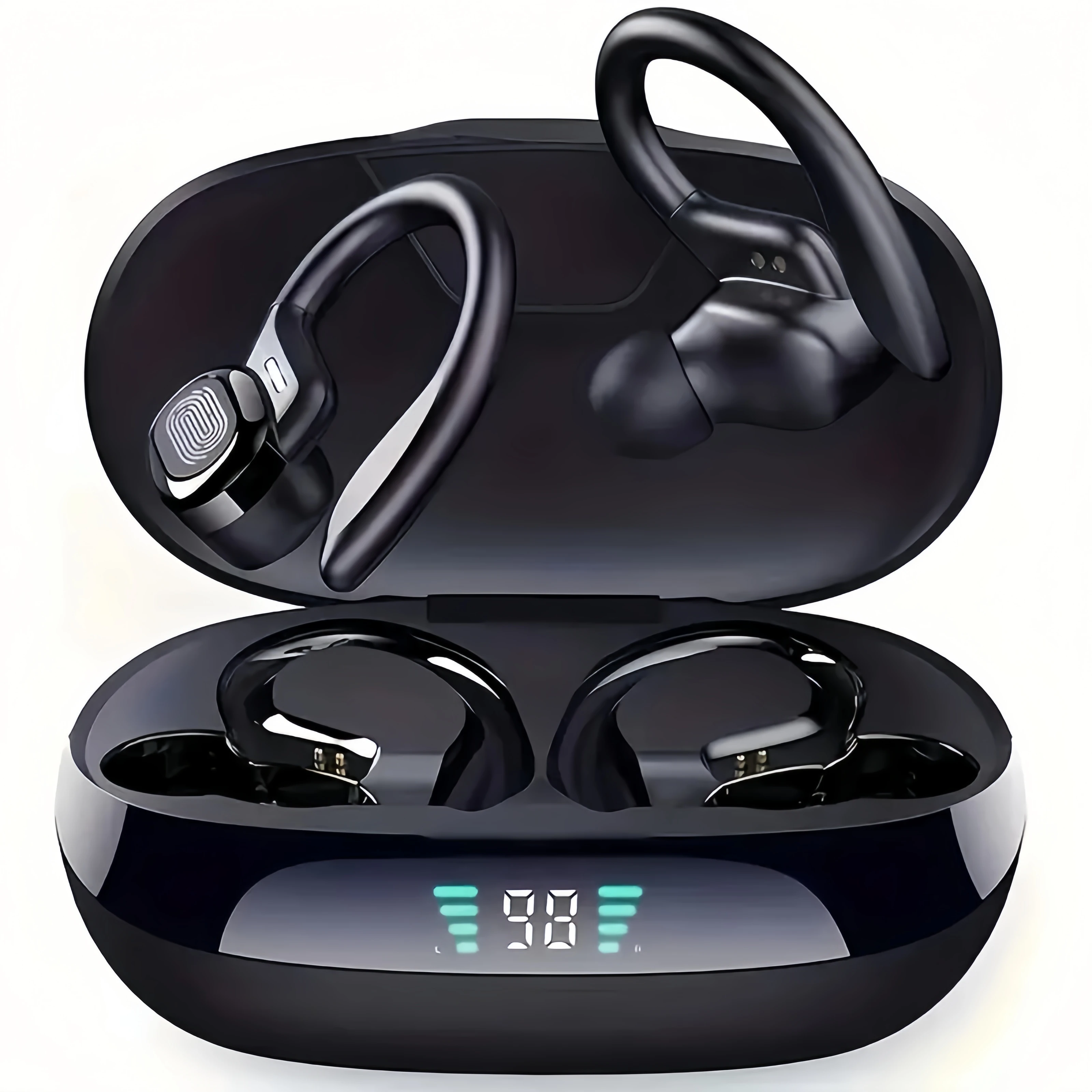 True Wireless Sports Earbuds with LED Display